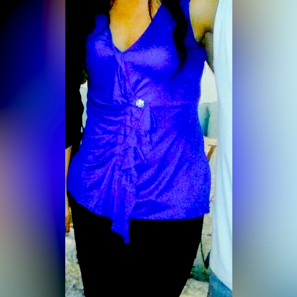 Robert Cavalli royal blue blouse